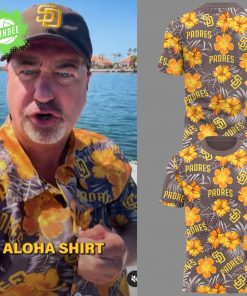 Padres Baseball Limited Edition Aloha Graphic T-Shirt