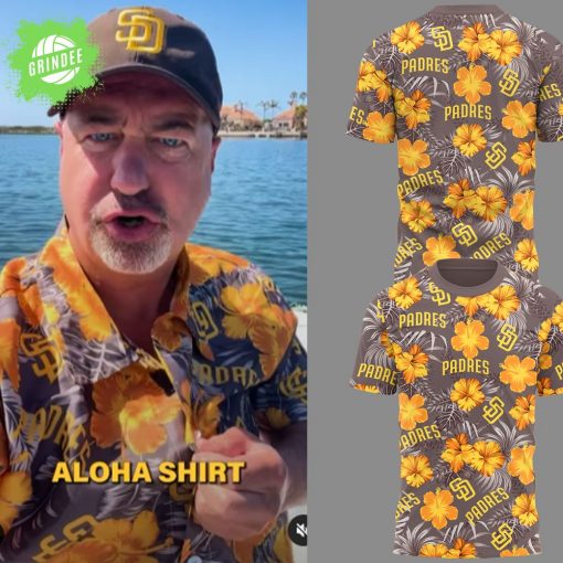 Padres Baseball Limited Edition Aloha Graphic T-Shirt