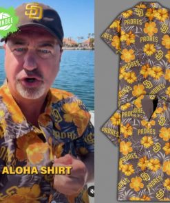 Padres Baseball Limited Edition Aloha Hawaii Button Shirt