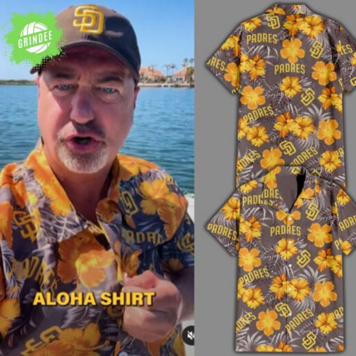 Padres Baseball Limited Edition Aloha Hawaii Button Shirt