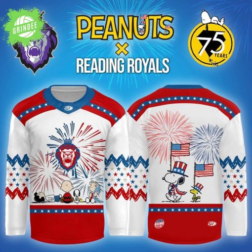 Peanuts x Reading Royals 75th Anniversary Snoopy Hockey Jersey