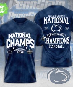 Penn State Nittany Lions Wrestling 3D T-Shirt – NCAA Wrestling Fans Gear