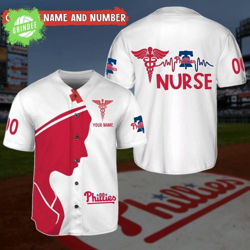 Personalized Philadelphia Phillies x Nurse 3D Baseball Jersey