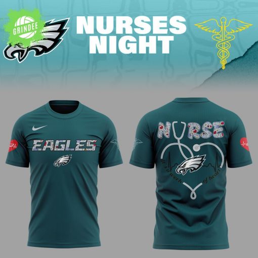 Philadelphia Eagles Nurses Appreciation 2025 T-Shirt