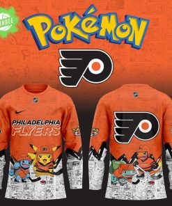 Philadelphia Flyers x Pokémon New Hockey Jersey – Anime NHL Fusion Jersey