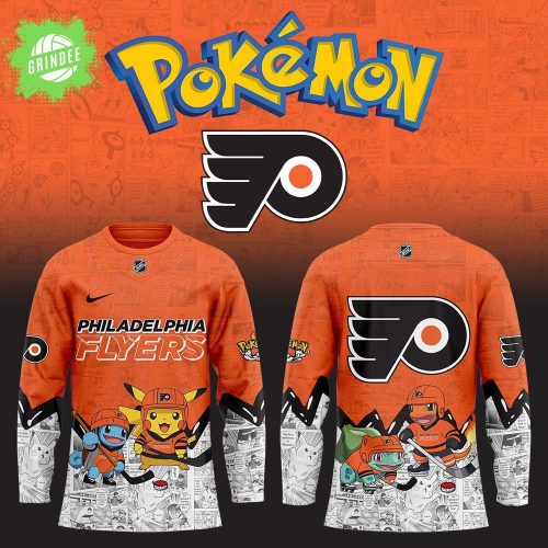 Philadelphia Flyers x Pokémon New Hockey Jersey – Anime NHL Fusion Jersey