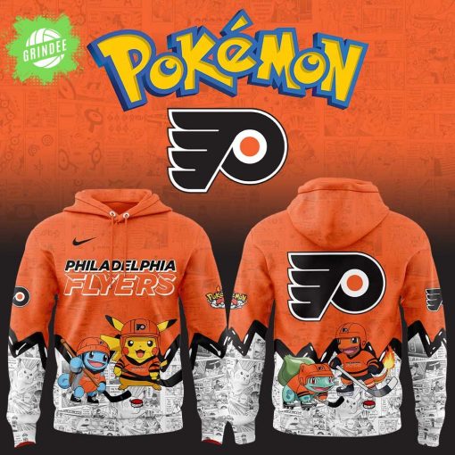 Philadelphia Flyers x Pokémon New Hoodie – NHL x Pokémon Special Edition Apparel