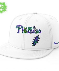 Philadelphia Phillies Grateful Dead Night Baseball Jersey and Flat Cap Set