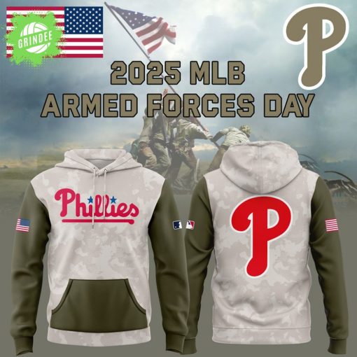 Philadelphia Phillies MLB Armed Forces Day 2025 Hoodie