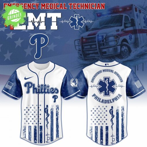 Philadelphia Phillies MLB Emergency Medical Technician Appreciation Night Limited Edition Jersey