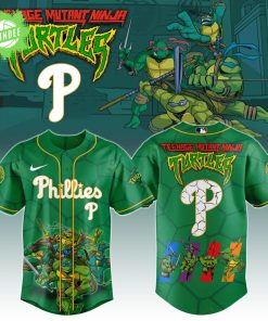 Philadelphia Phillies MLB x Ninja Turtles Jersey Editions Limited – TMNT Baseball Crossover