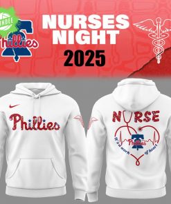 Philadelphia Phillies Nurses Night White Hoodie