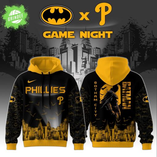 Philadelphia Phillies x DC Batman Game Night Hoodie Special Edition