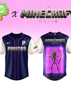 Pittsburgh Pirates x Minecraft Movie Skeleton Night Jersey – Limited MLB Edition