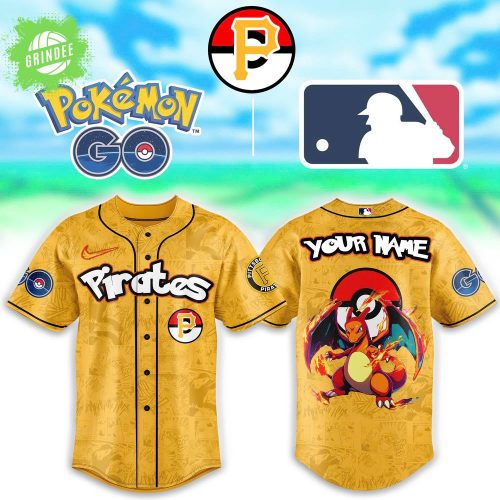 Pittsburgh Pirates x Pokémon Go Charizard Combo Baseball Jersey – Limited Edition