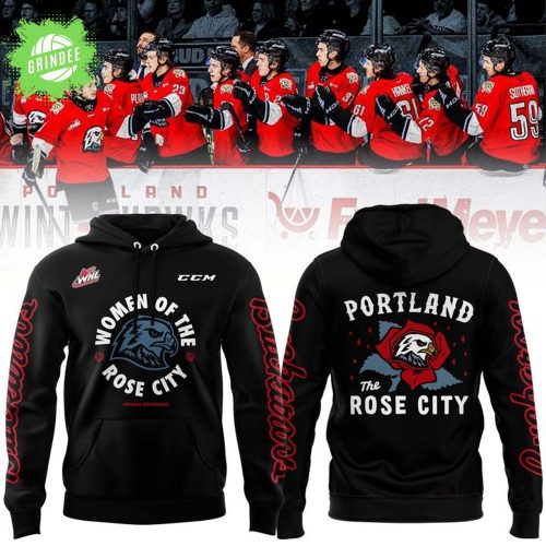 Portland Winterhawks “The Rose City” 2025 Black Hoodie