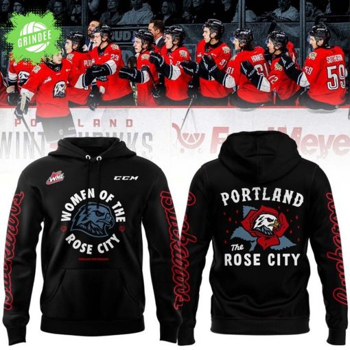 Portland Winterhawks “The Rose City” 2025 Black Hoodie