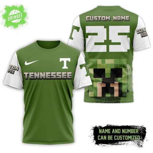 Premium Tennessee Volunteers x Minecraft 3D Shirt