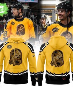 Providence Bruins Koho Pooh Bear Logo NHL Hockey Vintage Air Knit Hoodie – Retro NHL Apparel
