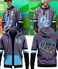 Quad City Storm Hockey Town QC Zip Hoodie 2025 Limited Edition – Custom NHL Hoodie