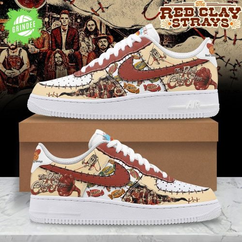 Red Clay Trays Premium AF1 Sneaker