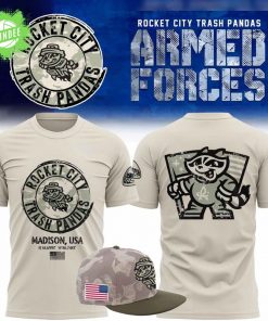 Rocket City Trash Pandas 2025 Armed Forces Day T-Shirt