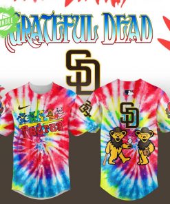 San Diego Padres x Grateful Dead New Baseball Jersey – Music x Sports Mashup