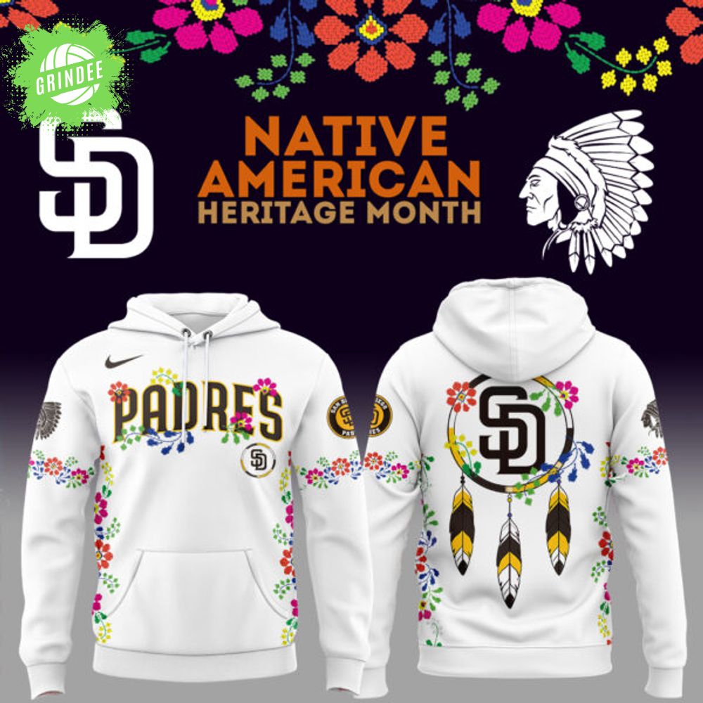 San Diego Padres x Native American Heritage 2025 Hoodie – Tribal Theme San Diego Padres x Native American Heritage 2025 Hoodie – Tribal Theme