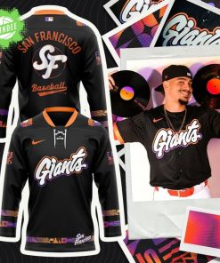 San Francisco Giants 2025 City Connect Nike Anthracite Hockey Jersey