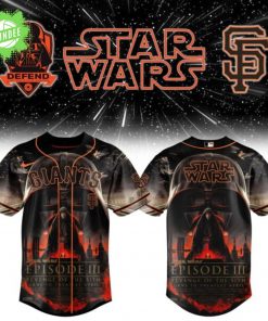 San Francisco Giants 20th Anniversary Star Wars Celebration Jersey