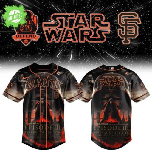 San Francisco Giants 20th Anniversary Star Wars Celebration Jersey