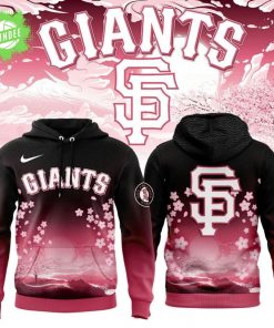 San Francisco Giants Cherry Blossom 2025 Pink Hoodie – Floral Theme