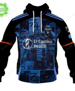 San Jose Earthquakes (MLS) Home Jersey Style Hoodie