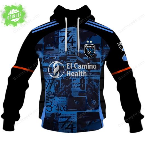 San Jose Earthquakes (MLS) Home Jersey Style Hoodie