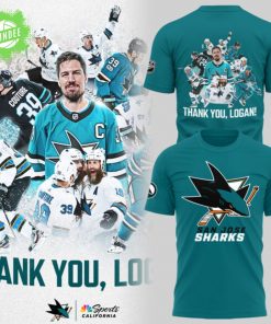 San Jose Sharks “Thank You, Logan Couture” Blue Limited Edition T-Shirt