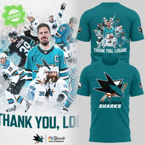 San Jose Sharks “Thank You, Logan Couture” Blue Limited Edition T-Shirt