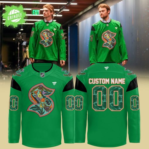 Seattle Kraken Green Night Hockey Jersey 2025