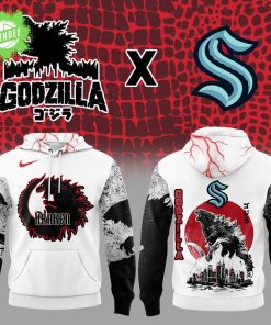 Seattle Kraken x Godzilla Hoodie 2025 Limited Edition – NHL x Monster Collaboration