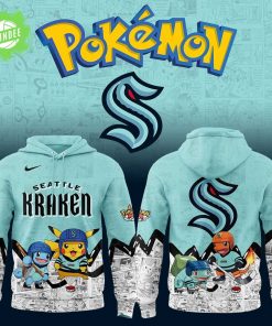 Seattle Kraken x Pokémon New Hoodie – NHL x Pokémon Fans Gear