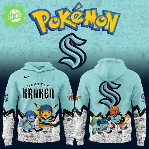 Seattle Kraken x Pokémon New Hoodie – NHL x Pokémon Fans Gear