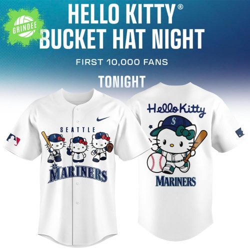 Seattle Mariners x Hello Kitty New Season Collection White Baseball Jersey 2025 – Collector’s Edition MLB Crossover