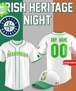 Seattle Mariners x Irish Heritage Night Personalized Jersey 2025