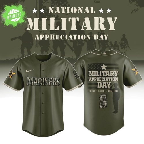 Seattle Mariners x Military Appreciation Day 2025 MLB Jersey – Limited Edition