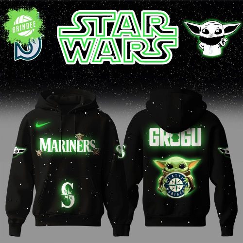 Seattle Mariners x Star Wars Baby Yoda Hoodie – Galactic Fan Night MLB Hoodie