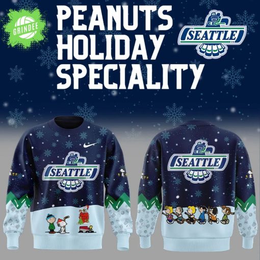 Seattle Thunderbirds Peanuts & Snoopy Navy Nike Sweatshirt