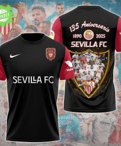 Sevilla FC 135th Anniversary T-Shirt – 1890–2025 Special Release