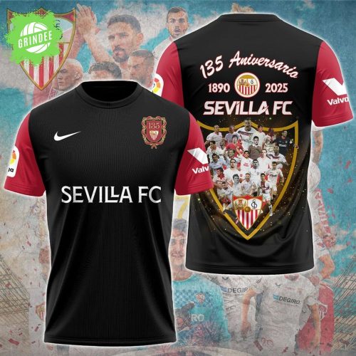 Sevilla FC 135th Anniversary T-Shirt – 1890–2025 Special Release