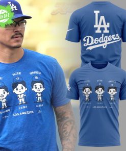 Shohei Ohtani Yoshinobu Yamamoto & Roki Sasaki LA Dodgers T-Shirt