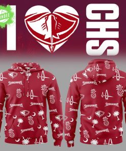 South Carolina Stingrays I ♥︎ CHS Night Red Hoodie – Special Charleston Edition