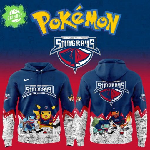 South Carolina Stingrays x Pokémon New Hoodie – Limited Edition NHL x Anime Apparel